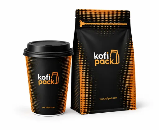 Pappbecher und Standbodenbeutel mit Individualdruck von Kofipack